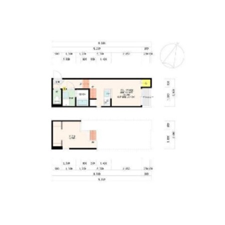 福大前駅 徒歩8分 2階の物件間取画像